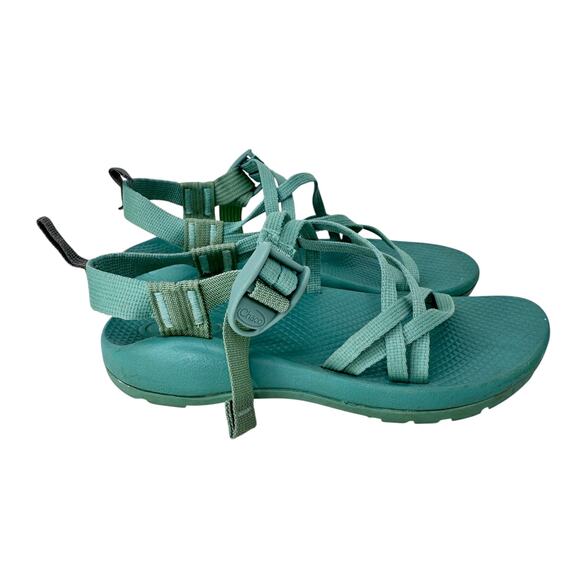 Chaco ZX1 EcoTread Sandal Kid's 4 Green Diamond Classic Fit Slip-Resistant‎ - Picture 1 of 11